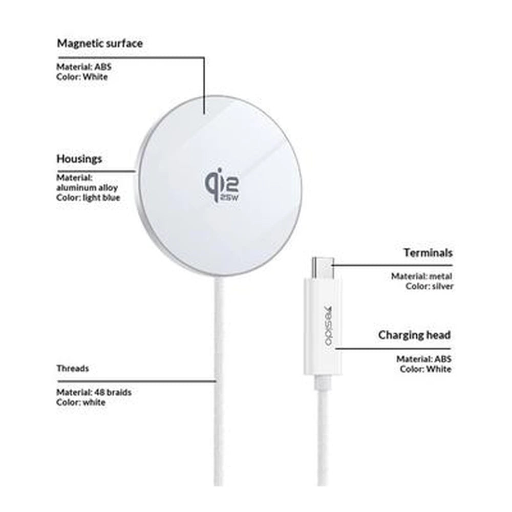 Yesido DS41 Qi2.2 25W Magnetic Wireless Charger