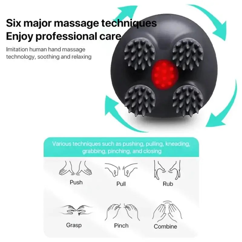 Yesido MG04 EMS Scalp Massager – Electric Head Massager with 3 Massage Modes & EMS Levels