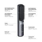 Yesido MG23 Cordless Hair Straightener