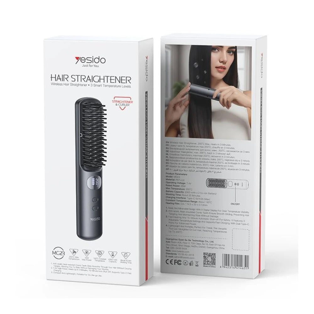 Yesido MG23 Cordless Hair Straightener