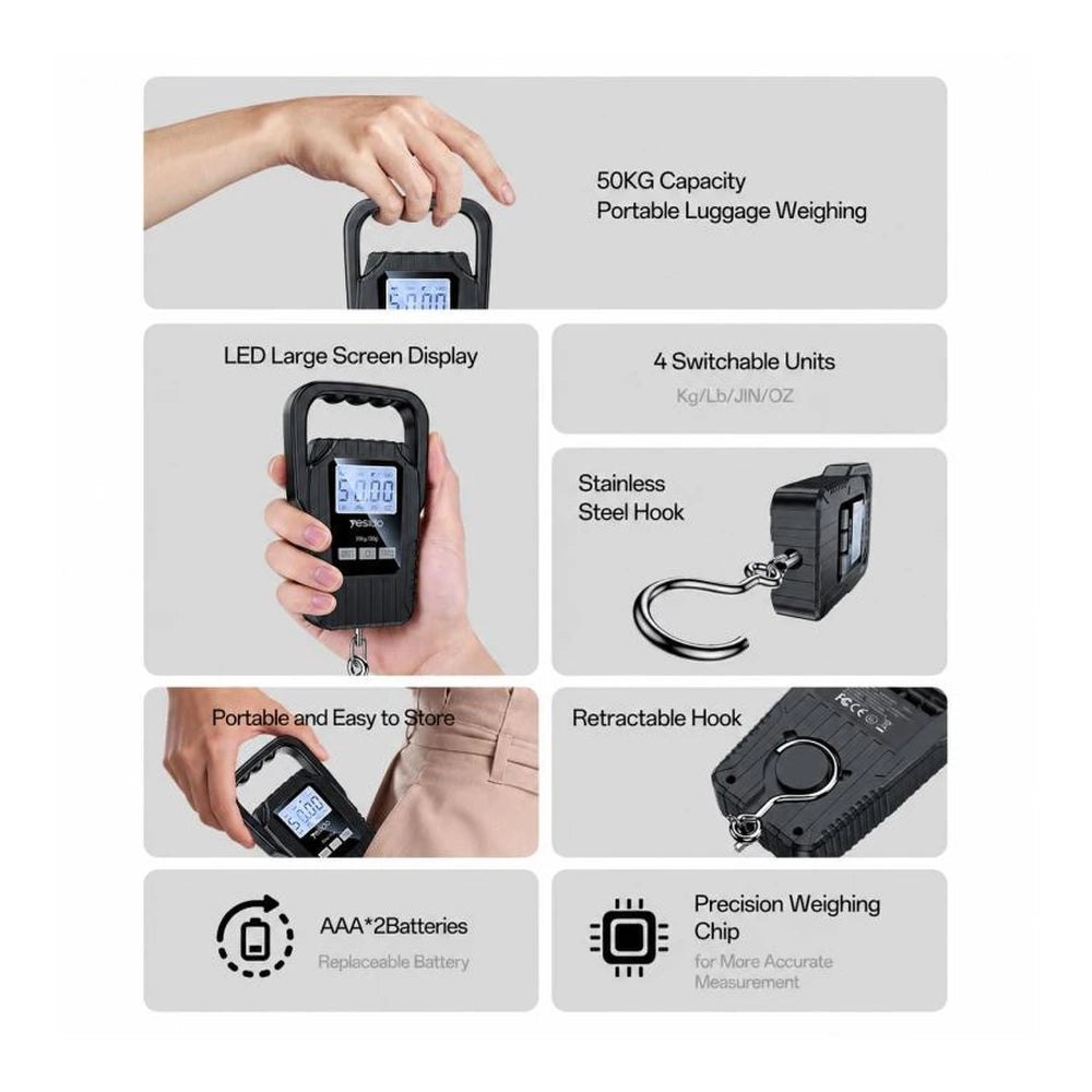 Yesido MG44 Electronic Portable Luggage Scale