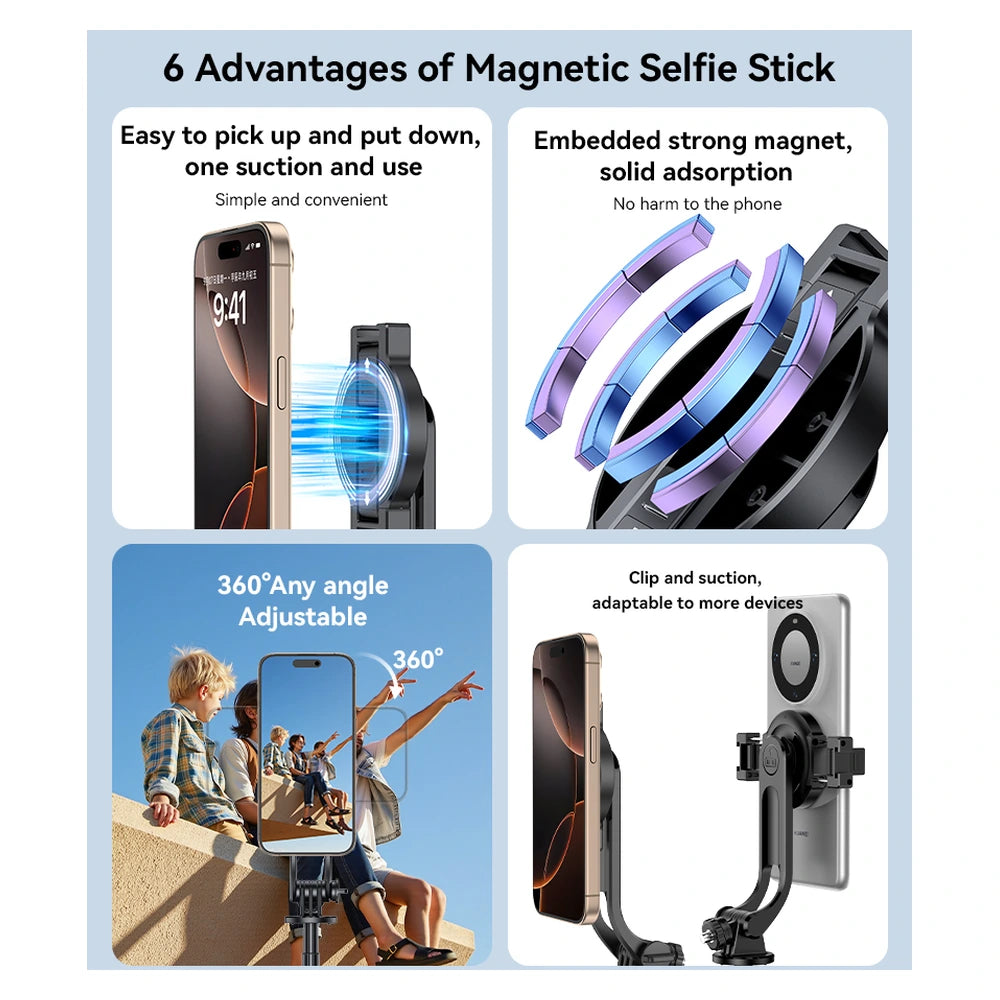 Yesido SF24 Magnetic Selfie Stick Tripod